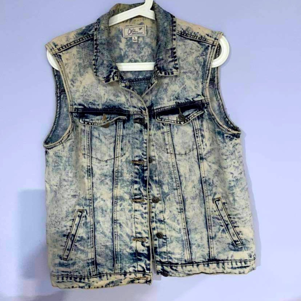 Faded Denim Vest